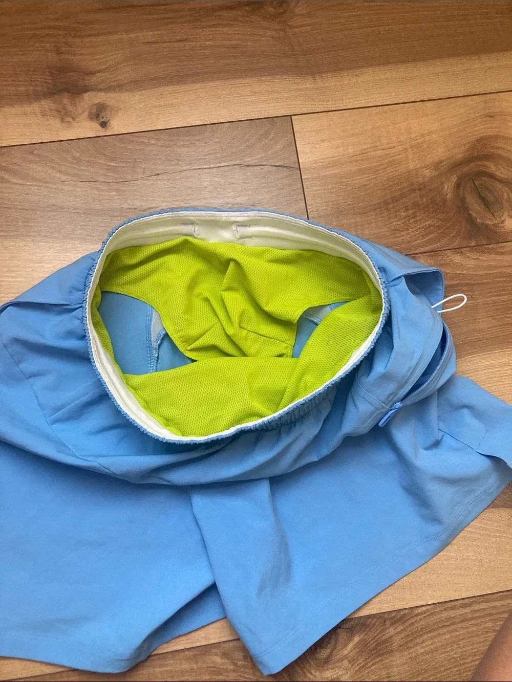 Lululemon Blue Linen 5” Pool Shorts Swim Trunks